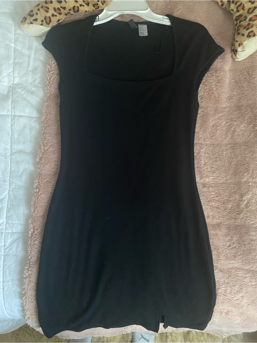 H&M Black Square-Neck dress